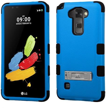 LG K520 LS775 için MyBat Hücre Kılıfı-Perakende Ambalaj-Siyah / Mavi