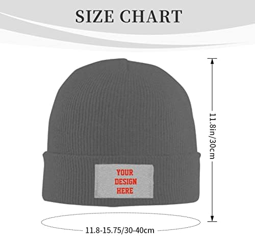 Özel Bere Kapağı, Kişiselleştirilmiş Kafatası Kapağı Fotoğraf Logonuzu Ekleyin Günlük Dış Mekan için Kış Sıcak Klasik Örgü Şapka