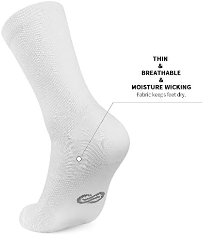 Erkekler ve Kadınlar için PAPLUS Sıkıştırma Atletik Mürettebat Çorapları (6 Çift)