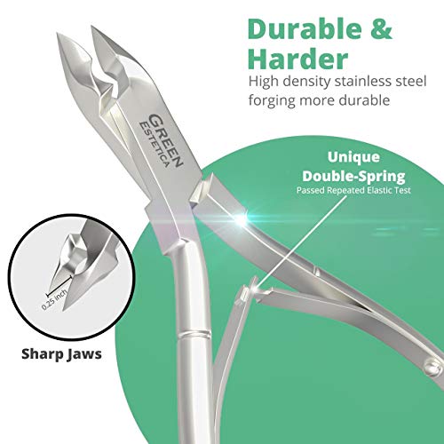 Kütikül Düzeltici Profesyonel Tırnak Makası Paslanmaz Çelik Tırnak Araçları Keskin Bıçaklar Tırnak Kesici Çift Bahar Tırnak Makası