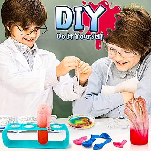 Sillbird Bilim Kitleri Çocuklar için 4-6, 38 Deneyler ve laboratuvar önlüğü, DIY KÖK Projeleri Kimya Seti, eğitici oyuncaklar