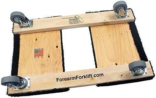Önkol Forklift CD-C35 Pro Sınıfı Ağır Hizmet Tipi Hareketli Dolly, Halı Kaplı Üst | 900 Pound Kapasite | 19 x 32, 3.5 Tekerlekler