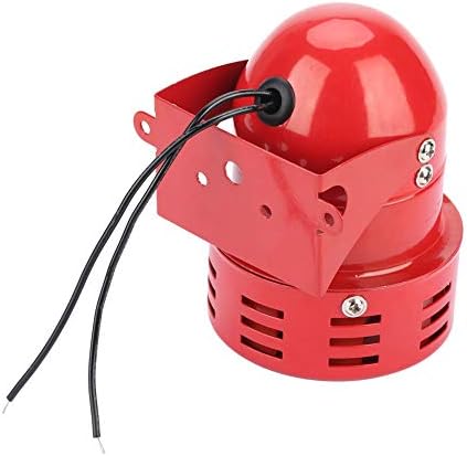 220V 120DB Kırmızı Mini Motor Alarmı, Fabrika, İnşaat için Hırsızlığa Karşı MS-190 Metal Endüstriyel Ses Elektrik Koruması